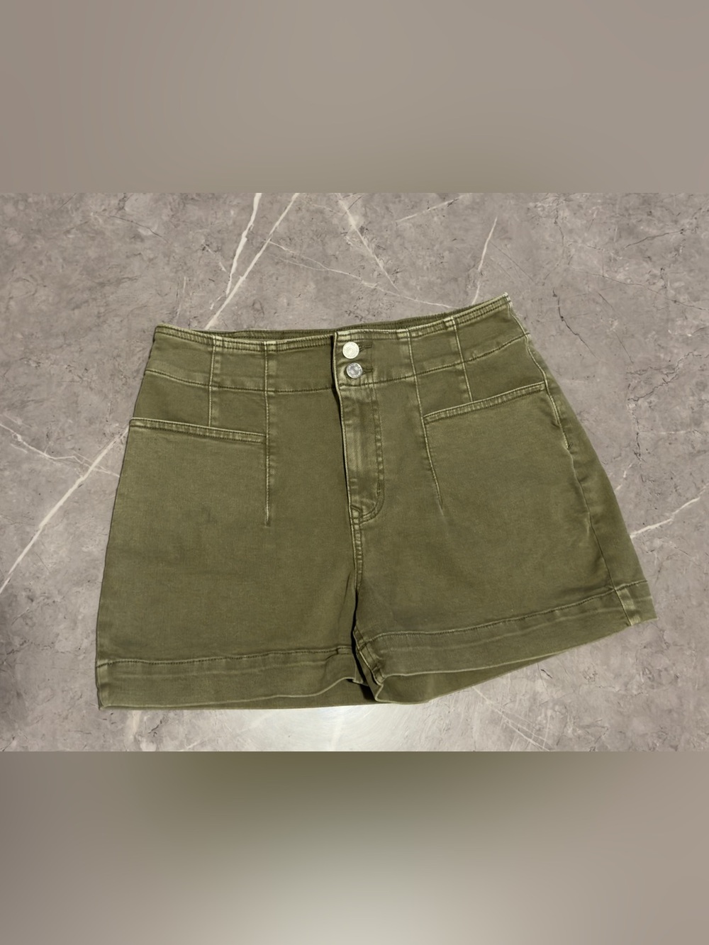 Olive Green Women's Cargo Shorts